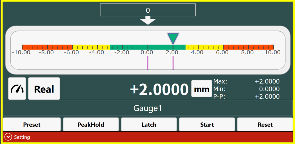 Magnescale Measure viewer horizontal bar graph display