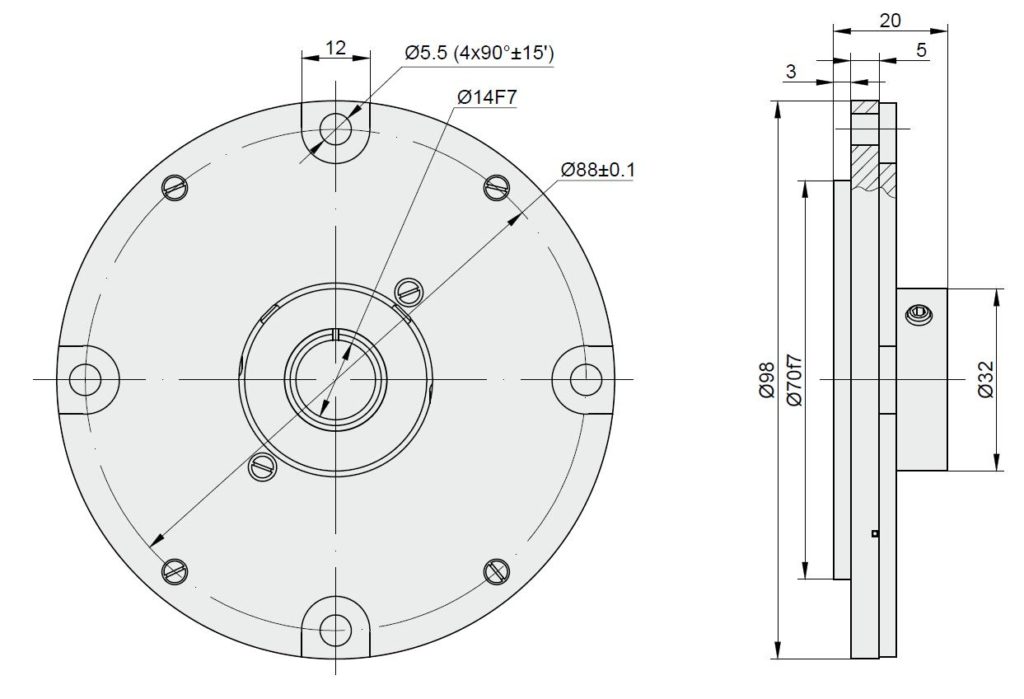 SC98-2 Coupling Drawing | Innovative Measurement Technology Ltd.